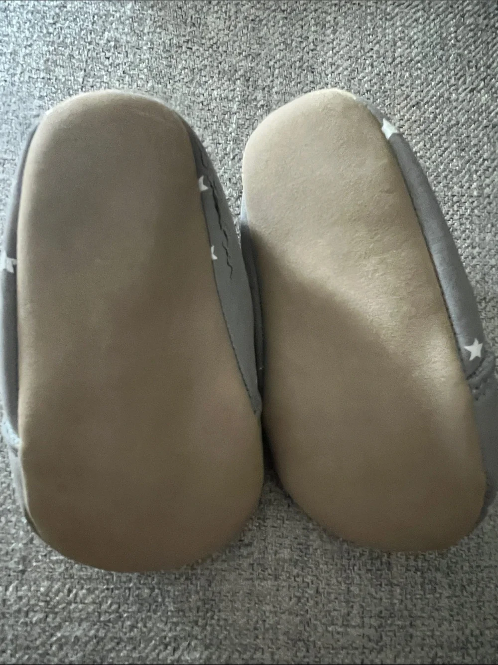 Baby Star Slip-On Soft Sole Shoes - Gray